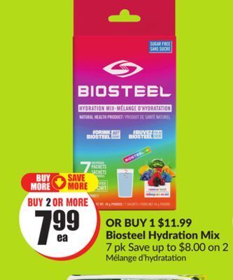 Chalo FreshCo Biosteel hydration mix offer