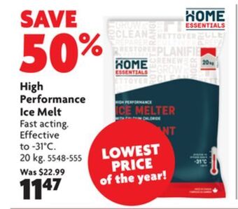 Home Hardware High performance ice melt offer