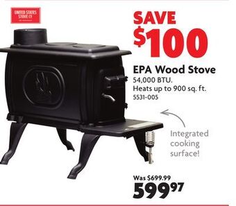 Home Hardware Epa wood stove offer
