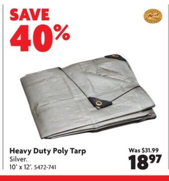 Home Hardware Heavy duty poly tarp offer
