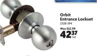 Home Hardware Orbit entrance lockset offer