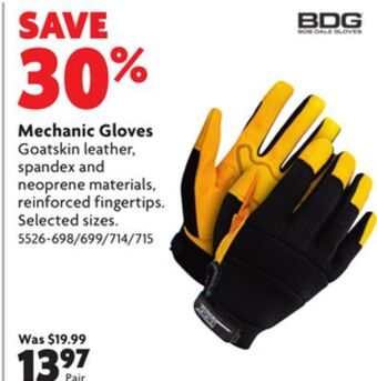 Home Hardware Mechanic gloves offer