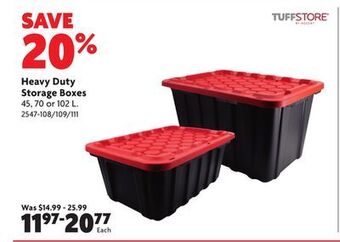 Home Hardware Heavy duty storage boxes offer