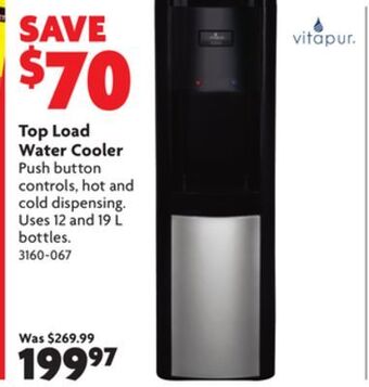 Home Hardware Top load water cooler offer