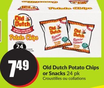 FreshCo Old dutch potato chips or snacks 24 pk offer