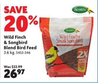 Home Hardware Wild finch & small songbird bird seed blend offer