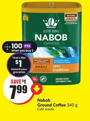 FreshCo Nabob ground coffee 340 g offer