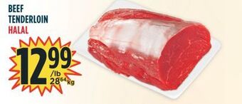 Marché Adonis Beef tenderloin halal offer