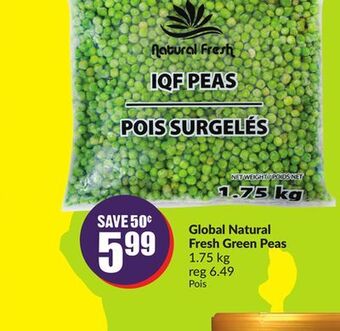 FreshCo Global natural fresh green peas 1.75 kg offer
