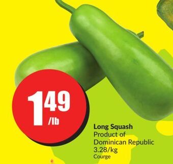 FreshCo Long squash product of dominican republic 3.28/kg offer