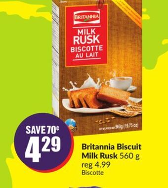 FreshCo Britannia biscuit milk rusk 560 g offer