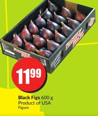 FreshCo Black figs 600 g product of usa offer