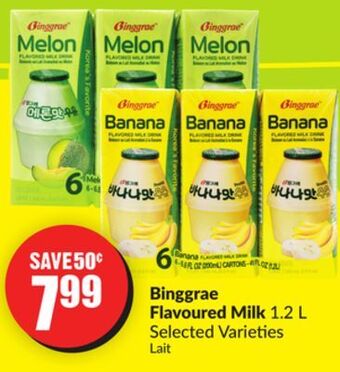 FreshCo Binggrae flavoured milk 1.2 l selected varieties offer