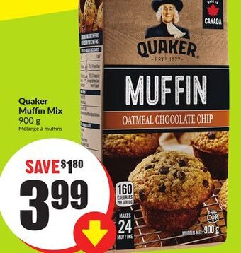 FreshCo Quaker muffin mix 900 g offer