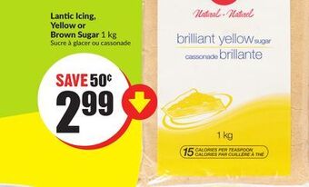 FreshCo Lantic icing, yellow or brown sugar 1 kg offer
