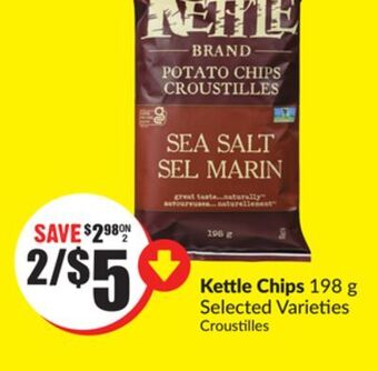 FreshCo Kettle chips 198 g selected varieties offer
