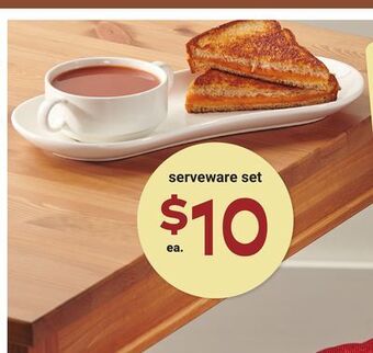 Giant Tiger 2 piece soup & sandwich serveware set offer