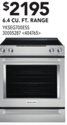 RONA Kitchenaid 6.4 cu. ft. range offer