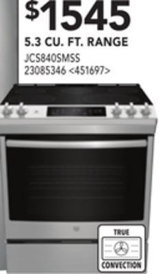 RONA Ge 5.3 cu. ft. range offer