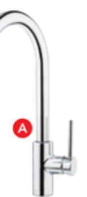 RONA Pfister fullerton pull-down kitchen faucets polished chrome finish offer