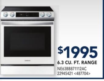 RONA Samsung 6.3 cu. ft. range offer