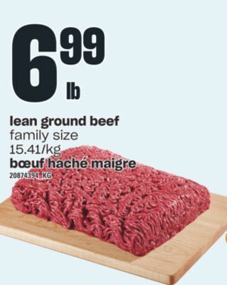 Valu-mart Bœuf haché maigre offer