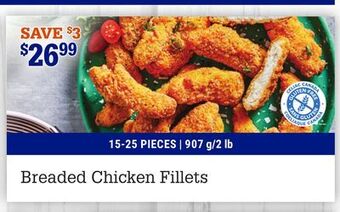 M & M Food Market Breaded chicken fillets offer
