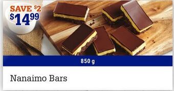 M & M Food Market Nanaimo bars offer