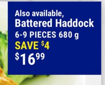 M & M Food Market Breaded haddock offer