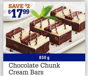 M & M Food Market Chocolate chunk cream bars offer