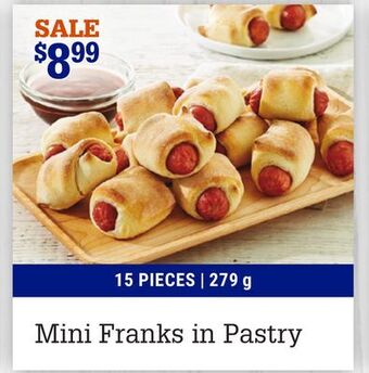 M & M Food Market Mini franks in pastry offer