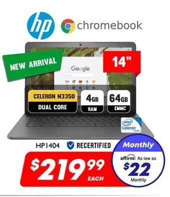 Factory Direct Hp 14 chromebook offer