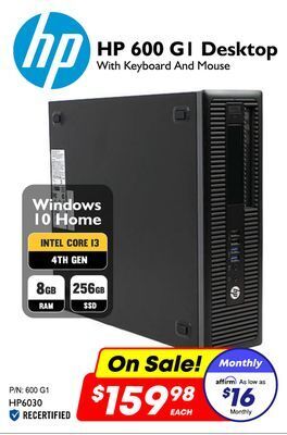Factory Direct Hp 600 g1 desktop offer