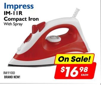 Factory Direct Impress im-1 ir compact iron with spray offer