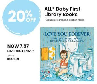 Babies 'R' Us Love you forever offer