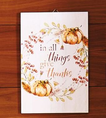Walmart Harvest wall hanging plaque offer