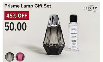 Linen Chest Prisme lamp gift set offer