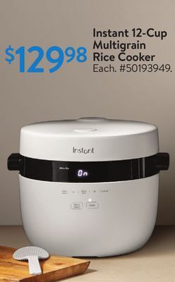 Walmart Instant 12-cup multigrain rice cooker offer