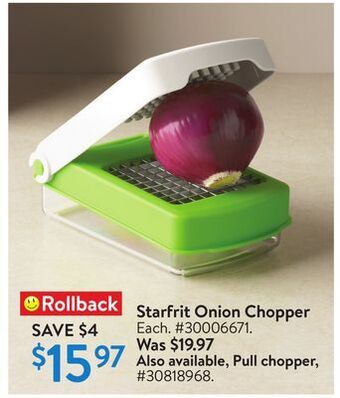 Walmart Starfrit onion chopper offer