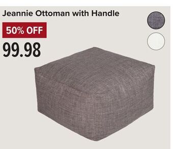 Linen Chest Jeannie ottoman with handle offer