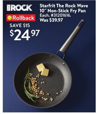 Walmart Starfrit the rock wave 10 non-stick fry pan offer