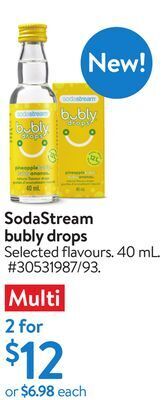 Walmart Sodastream bubly drops offer