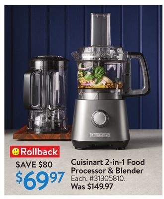 Walmart Cuisinart 2-in-1 food processor & blender offer