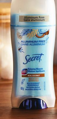 Walmart Secret aluminum free deodorant offer