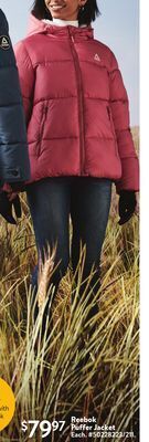 Walmart Reebok puffer jacket offer