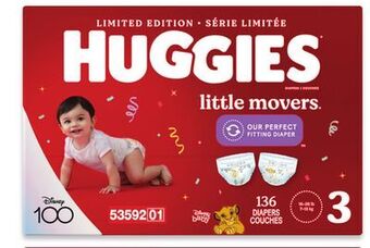 Walmart Huggies little movers or snug & dry mega colossal diapers offer