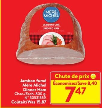 Walmart Mère michel dinner ham offer