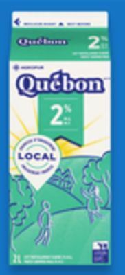 Walmart Québon 2% milk carton offer