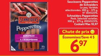 Walmart Schneider's pepperettes offer