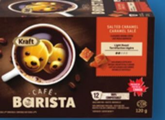 Walmart Kraft cafe barista flavoured ground coffee 340g or single-serve coffee pods 12s offer